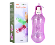 Artykuły dla zwierząt PetiGIO PETI-170L-P butelka na wodę 520ml fioletowa